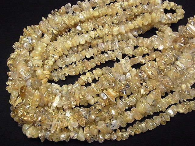 【動画】ルチルクォーツAA++ チップ(ミニタンブル) 1連(約84cm) サムネイル4