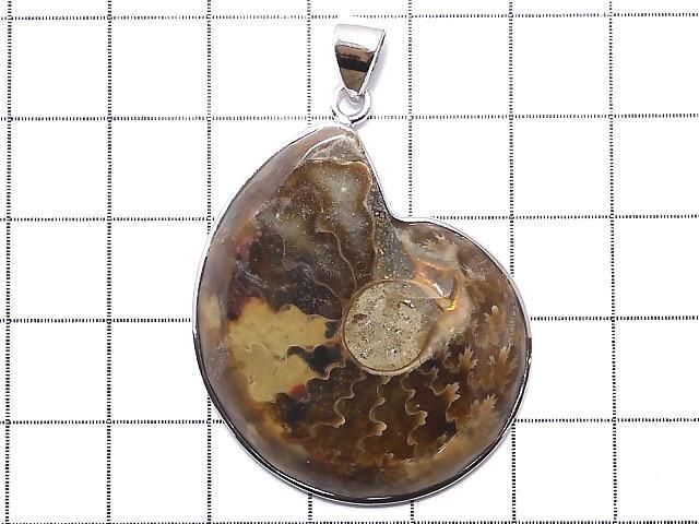 【動画】【1点もの】アンモナイト ペンダントトップ SILVER925製 NO.3 サムネイル2