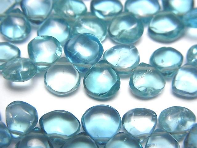 【動画】宝石質アパタイトAAA- マロン(プレーン)半連/1連(約18cm)の画像
