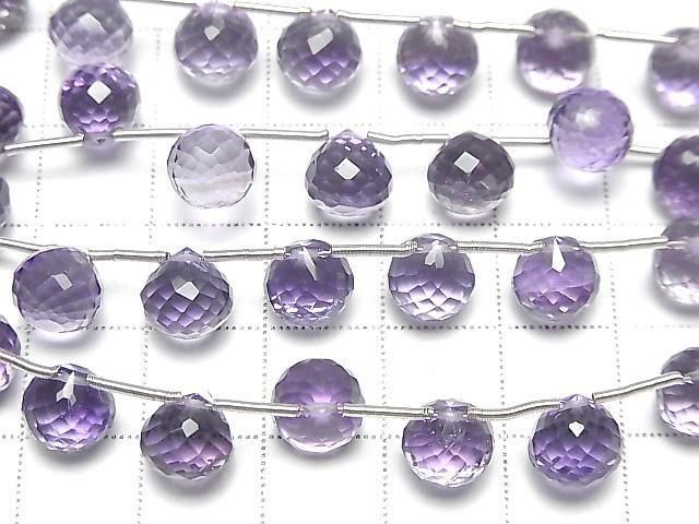 【動画】宝石質アメジストAAA オニオン ブリオレットカット 1連(8粒) サムネイル3