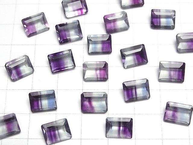 【動画】宝石質バイカラーフローライトAAA ルース レクタングルファセットカット10×8mm 1粒 サムネイル4