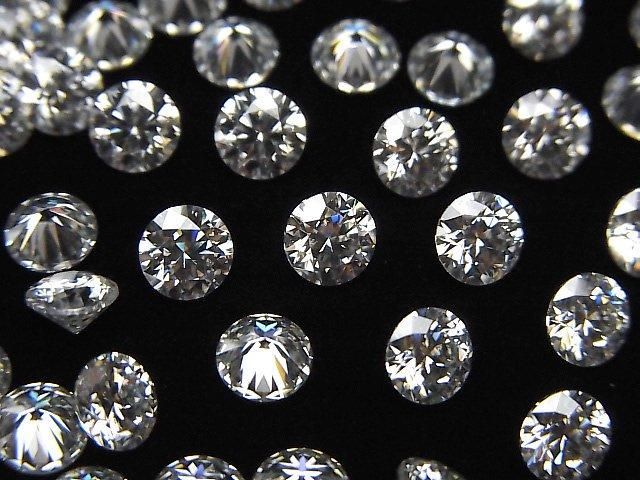 【動画】モアサナイトAAA ルース ラウンドファセットカット5×5mm 【クリア】 1粒 サムネイル3