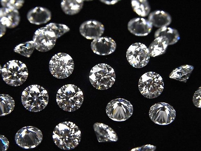 【動画】モアサナイトAAA ルース ラウンドファセットカット5×5mm 【クリア】 1粒 サムネイル4