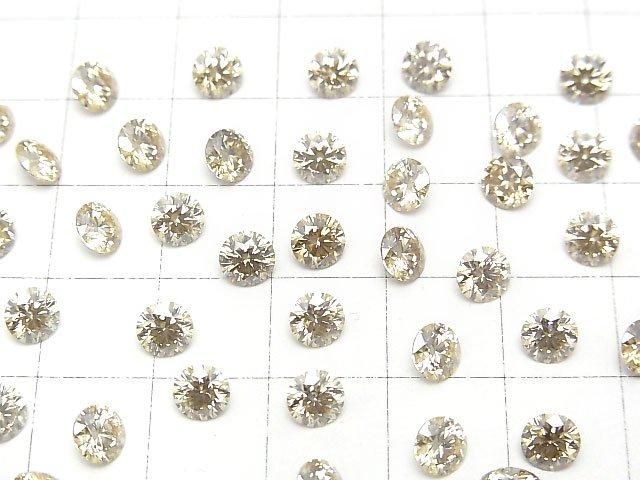 【動画】モアサナイトAAA ルース ラウンドファセットカット5×5mm 【シャンパン】 1粒 サムネイル3