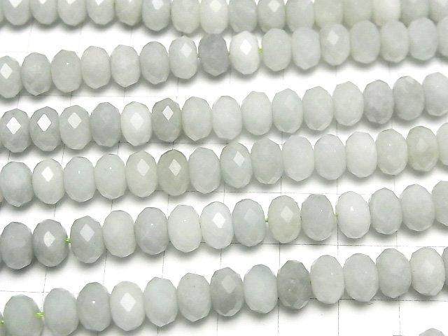 【動画】【素晴らしい輝き】ビルマ翡翠(ジェイダイト)AA+ ボタンカット8×8×5mm 半連/1連(約37cm) サムネイル3