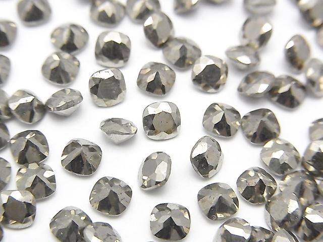 【動画】パイライト ルース スクエアファセットカット4×4mm 10粒の画像