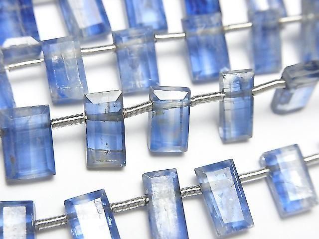 【動画】宝石質カイヤナイトAA++ レクタングルカット 半連/1連(約20cm)の画像