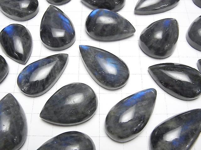 【動画】ブルーラブラドライトAA++ 大粒ペアシェイプ カボション20~32mm 1個 サムネイル3