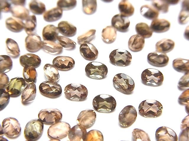 【動画】宝石質アンダルサイトAAA ルース オーバルファセットカット4×3mm 5粒の画像