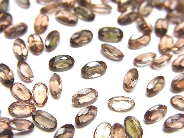 【動画】宝石質アンダルサイトAAA ルース オーバルファセットカット5×3mm 5粒の画像