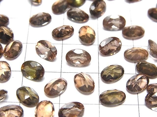 【動画】宝石質アンダルサイトAAA ルース オーバルファセットカット7×5mm 3粒 サムネイル3
