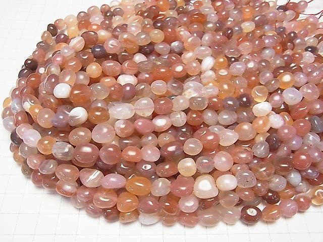 【動画】レッドアゲート(南紅瑪瑙) タンブル 1連(約37cm) サムネイル4