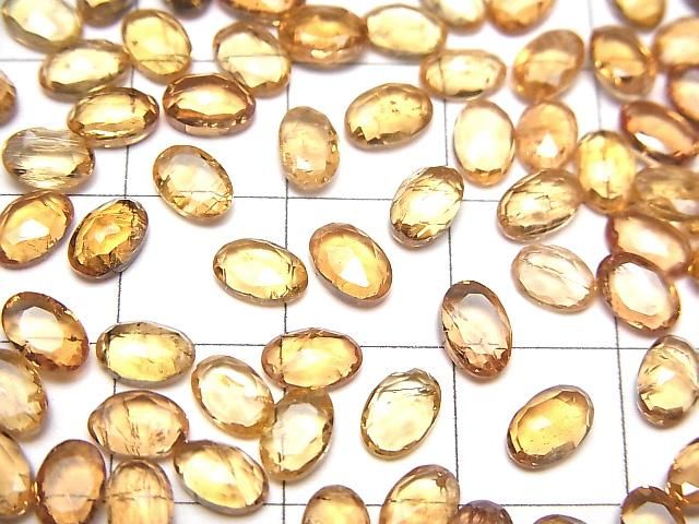 【動画】宝石質インペリアルトパーズAAA- オーバル ローズカット6×4mm 4個 サムネイル3