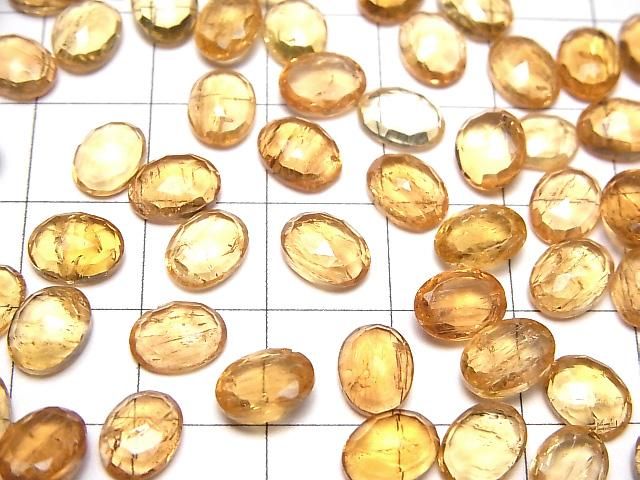 【動画】宝石質インペリアルトパーズAAA- オーバル ローズカット8×6mm 2個 サムネイル4