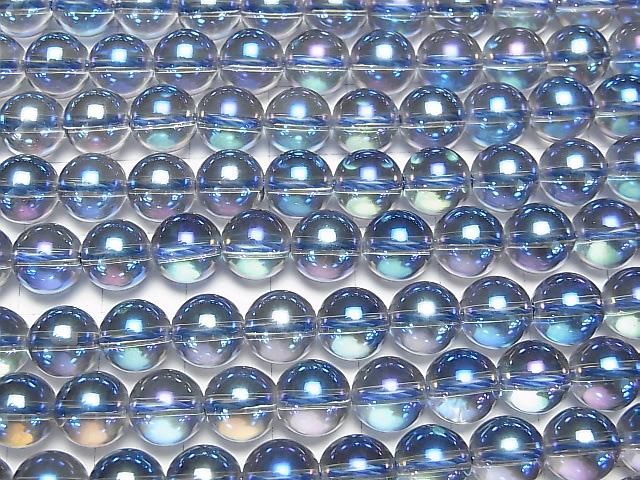 【動画】ブルーフラッシュクリスタル ラウンド8mm 半連/1連(約37cm) サムネイル3