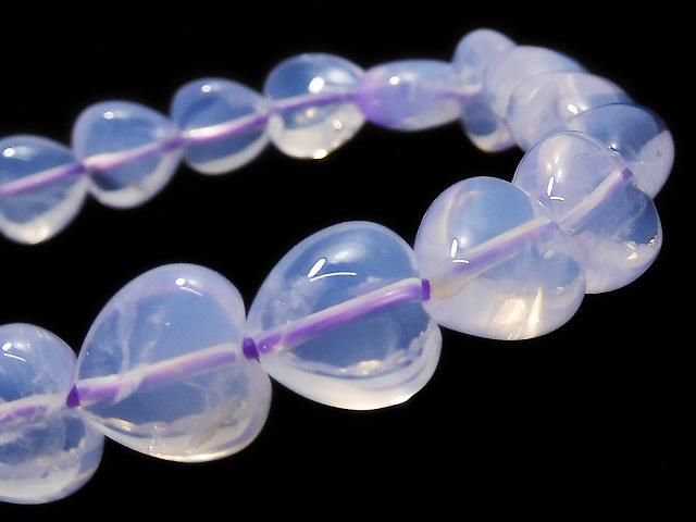【動画】【1点もの】スコロライトAAA 縦穴ハートシェイプ10mm 1連(ブレス) NO.7の画像