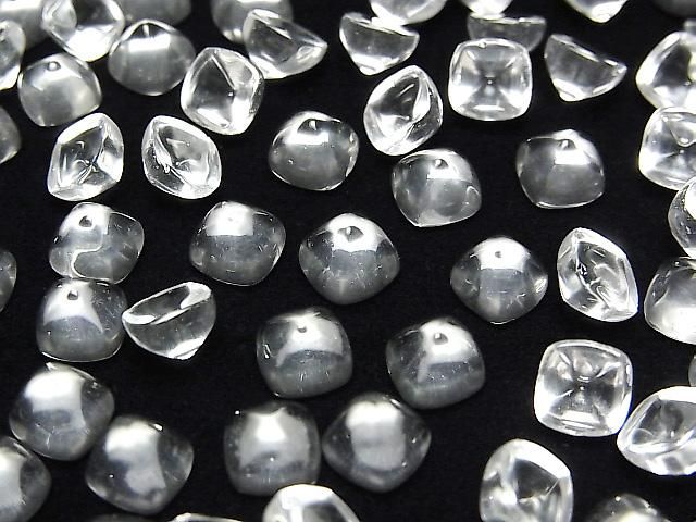 【動画】宝石質クリスタルAAA シュガーローフカット6×6mm 4個の画像