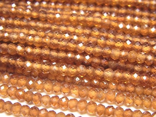 【動画】【素晴らしい輝き】ヘソナイトAAA ボタンカット3×3×2mm 1連(約37cm)の画像