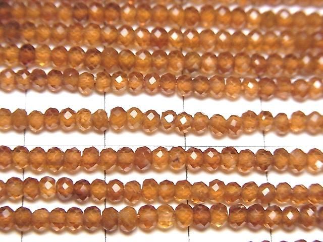 【動画】【素晴らしい輝き】ヘソナイトAAA ボタンカット3×3×2mm 1連(約37cm) サムネイル2