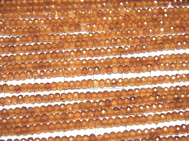 【動画】【素晴らしい輝き】ヘソナイトAAA ボタンカット3×3×2mm 1連(約37cm) サムネイル3