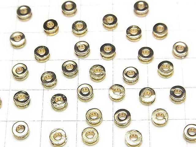 メタルパーツ ロンデル5×5×2.5mm ゴールド(CZ付) 2個 サムネイル3