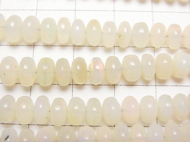【動画】エチオピア産オパールAA++ ロンデル(ボタン) 1連(約42cm) サムネイル2