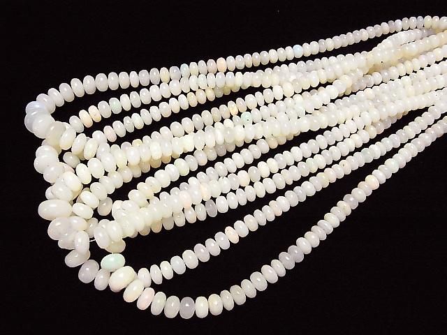 【動画】エチオピア産オパールAA++ ロンデル(ボタン) 1連(約42cm) サムネイル4