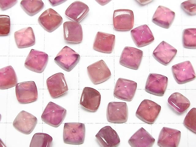 【動画】宝石質ルビーAAA- シュガーローフカット6×6mm 2個 サムネイル3