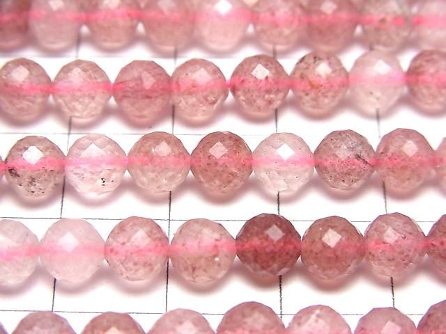 【動画】【素晴らしい輝き】ピンクエピドート ラウンドカット6mm 1連(約37cm) サムネイル2