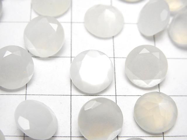 【動画】宝石質ホワイトムーンストーンAAA ルース ラウンドファセットカット10×10mm 3粒 サムネイル2