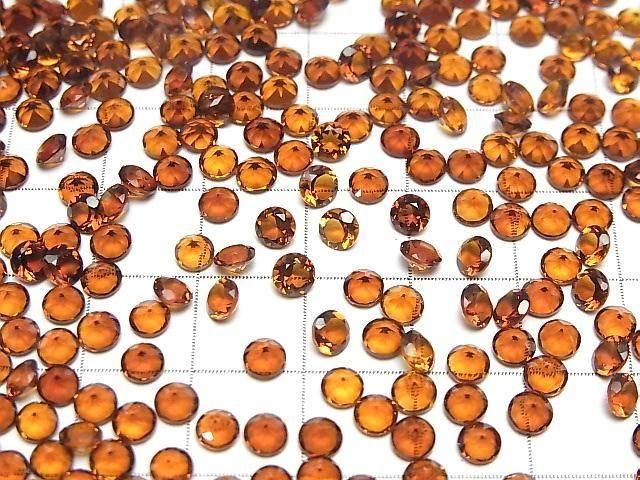 【動画】宝石質マデイラシトリンAAA ルース ラウンドファセットカット4×4mm 5粒 サムネイル4