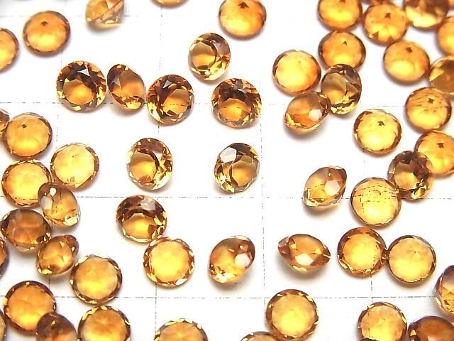 【動画】宝石質マデイラシトリンAAA ルース ラウンドファセットカット5×5mm 5粒 サムネイル3