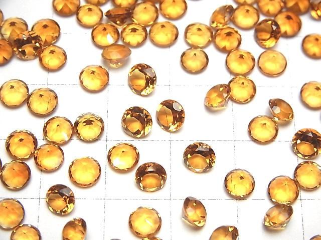 【動画】宝石質マデイラシトリンAAA ルース ラウンドファセットカット5×5mm 5粒 サムネイル4