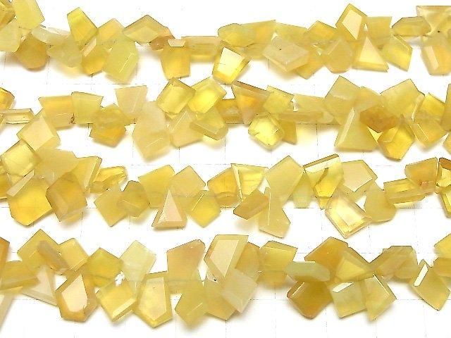 【動画】イエローオパールAA++ ラフスライスカット 1連(約18cm) サムネイル3