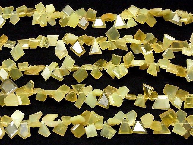 【動画】イエローオパールAA++ ラフスライスカット 1連(約18cm) サムネイル4