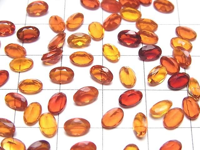 【動画】宝石質メキシカンオパール(ファイヤーオパール)AAA ルース オーバルファセットカット6×4mm 2粒 サムネイル4