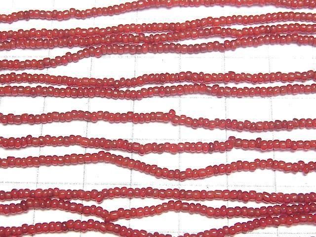 【動画】インディアン ホワイトハーツビーズ ロンデル(ボタン)2.5×2.5×1.5mm 1連(約44cm) サムネイル3