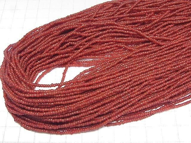 【動画】インディアン ホワイトハーツビーズ ロンデル(ボタン)2.5×2.5×1.5mm 1連(約44cm) サムネイル4