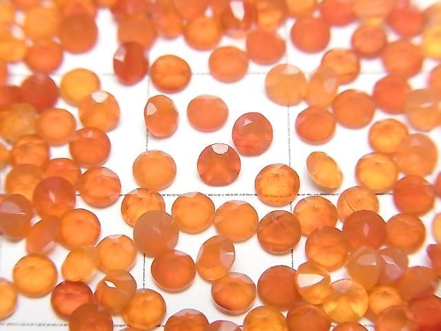 【動画】宝石質カーネリアンAAA ルース ラウンドファセットカット3×3mm 10粒 サムネイル2