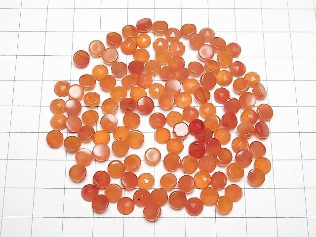 【動画】カーネリアンAAA ラウンド ローズカット6×6mm 5個 サムネイル4