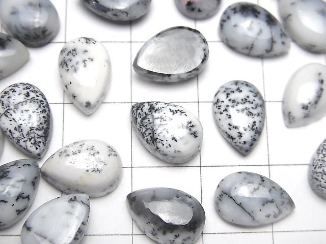 【動画】デンドライトオパール ペアシェイプ カボション12×8mm 5個 サムネイル2