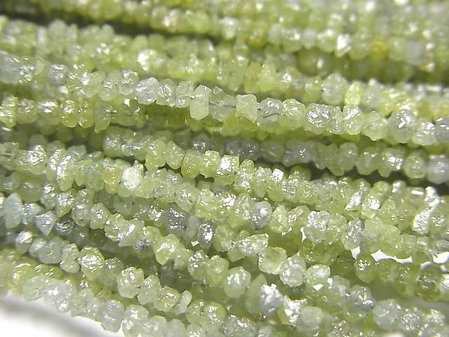 【動画】グリーンダイヤモンド チップ(ミニタンブル) 半連/1連(約37cm)の画像