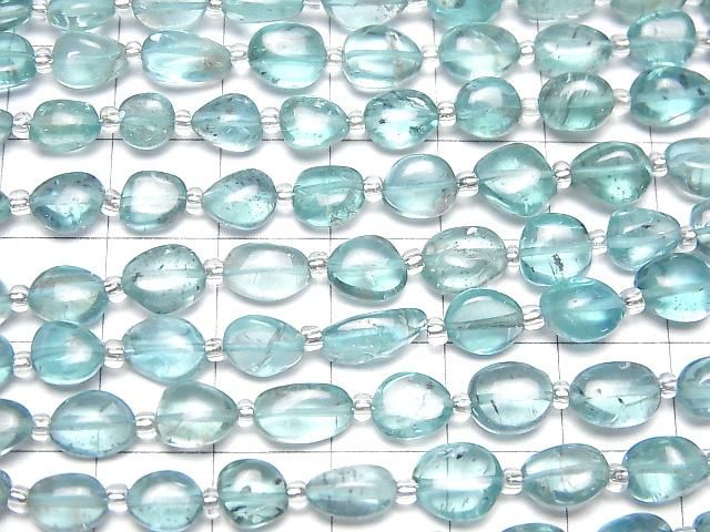 【動画】宝石質アパタイトAAA- タンブル 1連(約18cm) サムネイル3