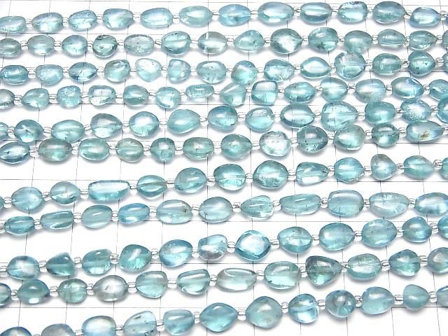 【動画】宝石質アパタイトAAA- タンブル 1連(約18cm) サムネイル4