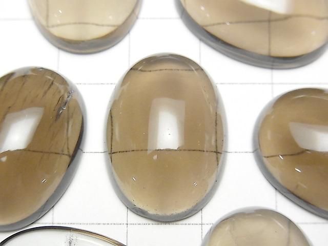 【動画】スモーキークォーツAAA オーバル カボション25×18mm 1個 サムネイル2