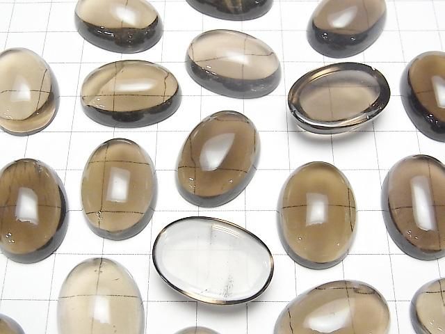 【動画】スモーキークォーツAAA オーバル カボション25×18mm 1個 サムネイル3