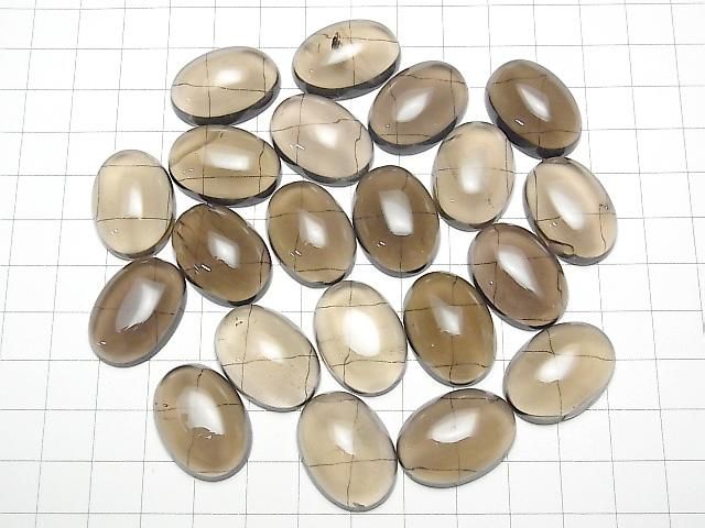 【動画】スモーキークォーツAAA オーバル カボション25×18mm 1個 サムネイル4