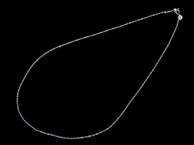 Silver925 スライドアジャスター付き 平小豆チェーン 1mm 生地 【45cm】【50cm】【60cm】 ネックレス 1本 サムネイル4
