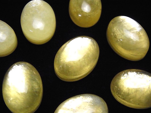 ゴールデンマイカ オーバル カボション25×18mm 1個｜天然石ビーズの卸