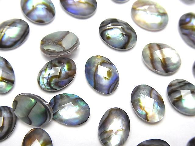 【動画】アバロンシェル×クリスタルAAA’ オーバル カボションカット8×6mm 3個の画像